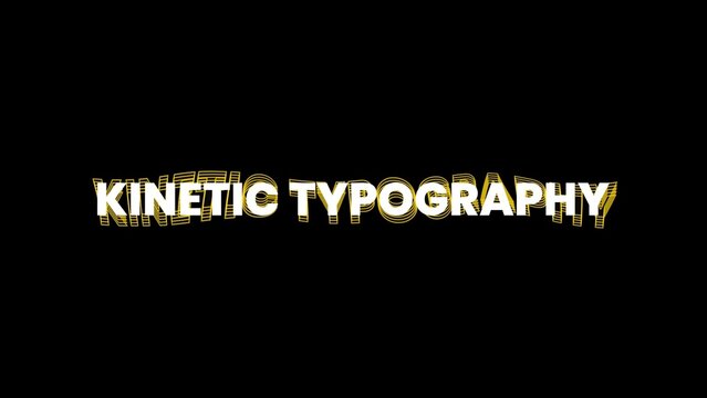 Sleek Minimal Kinetic Word Split Reveal