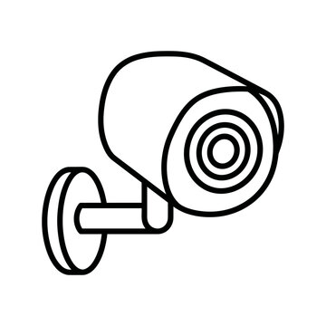 Security camera icon vector illustration for surveillance with surveillance monitoring observation protection