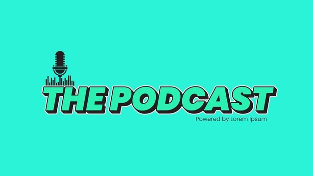 Modern Podcast Title Card Intro Talkshow