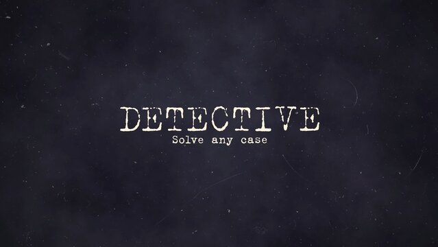 Variable Font Detective Grunge Vintage Title Intro