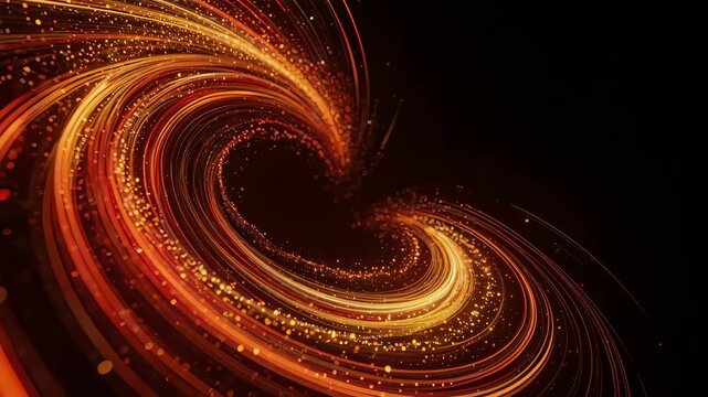 Abstract swirling light pattern
