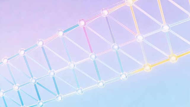 Abstract geometric molecular structure