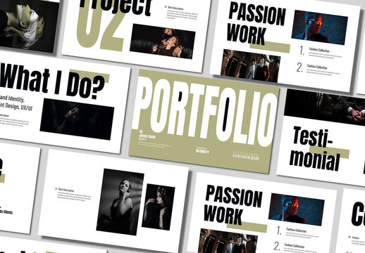 Professional Portfolio Presentation Design Template
