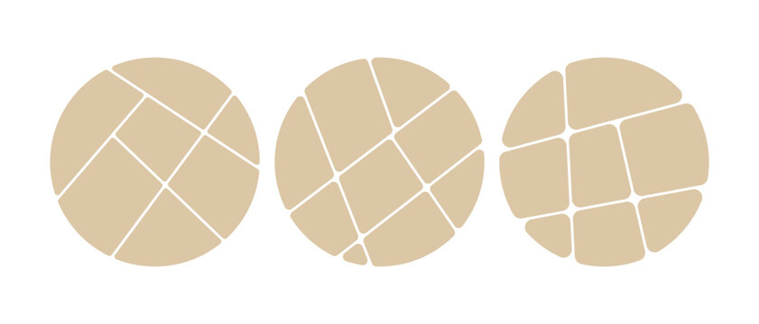 Set of circle collage photo icons for the design of a wall mood board background.  Vector mockup mega collection. Circle and Heart Photo Collage Icons Set.
