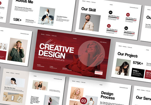 Modern Creative Design Presentation Template Layout