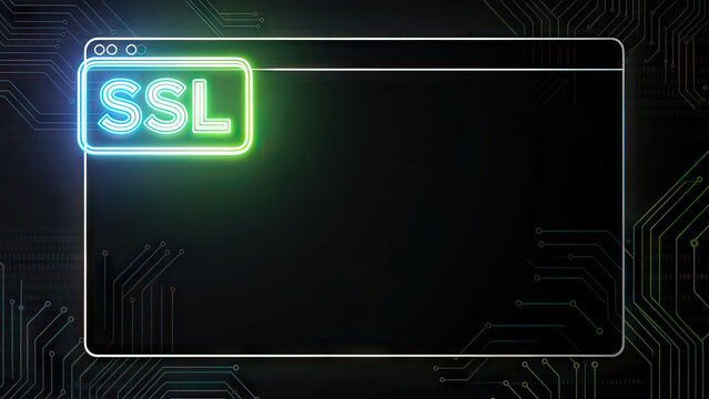 Enhancing brisiness with ssl technology in digital security online environment graphic visuals