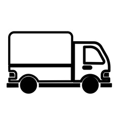 Fototapeta premium delivery truck icon