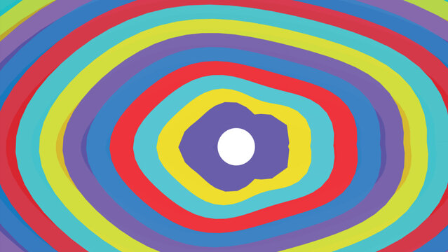 Concentric circles with rainbow colors forming an abstract pattern multi colored graphic design abstract background colorful background