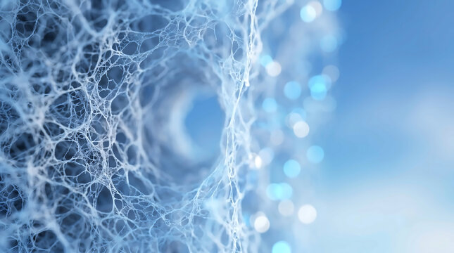 Inside the silica nanopore matrix of translucent aerogel used for ultra low energy insulation