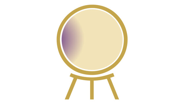 Crystal divination ball with stars vector icon, colorful line magic globe illustration for fortune telling and mystical witchcraft designs, minimalist sorcery symbol isolated on white.