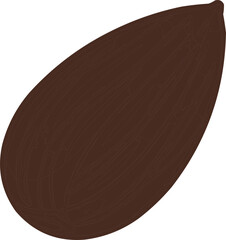 Almond nut isolated on a white background stands as a single organic element for culinary display. © Sohagee