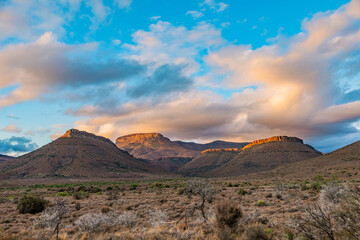 Obraz premium View of Arid desert landscape in the Karoo