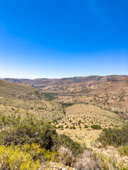 Naklejka premium View of arid landscape in a wildlife conservation