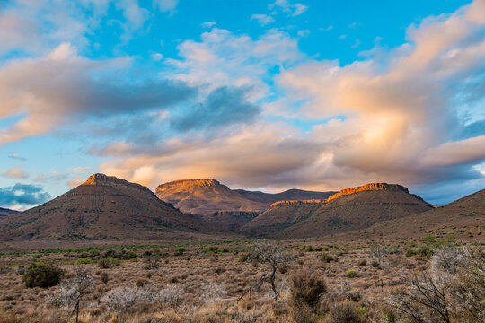 View of Arid desert landscape in the Karoo