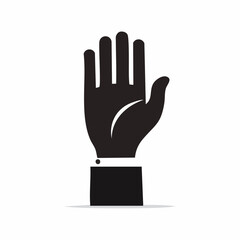 Obraz premium Black Hand Icon