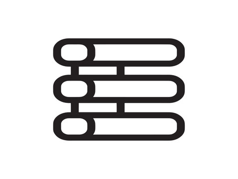three stacked document folders with tabs vector illustration