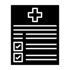 Obraz premium Medical report Icon