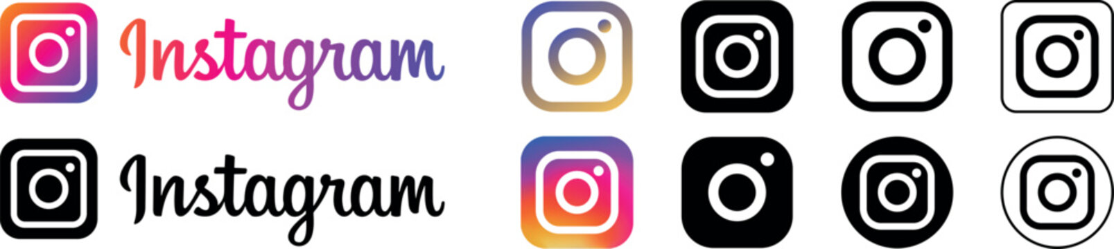 instagram icon. instagram logo. instagram vector