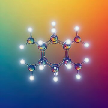 abstract background with blue balls