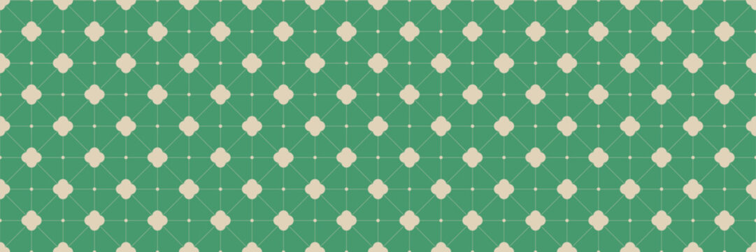 Taiwan floor tiles pattern. Green mosaic grid. Singapore classic background. Vector