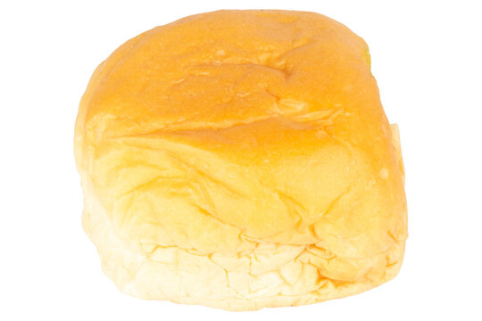 Custard Bread isolated on white background