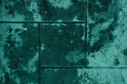Weathered concrete pavement with textured surface