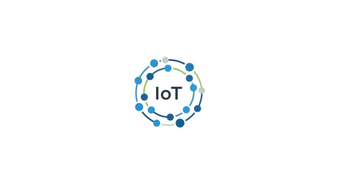 Internet of Things IoT concept logo.