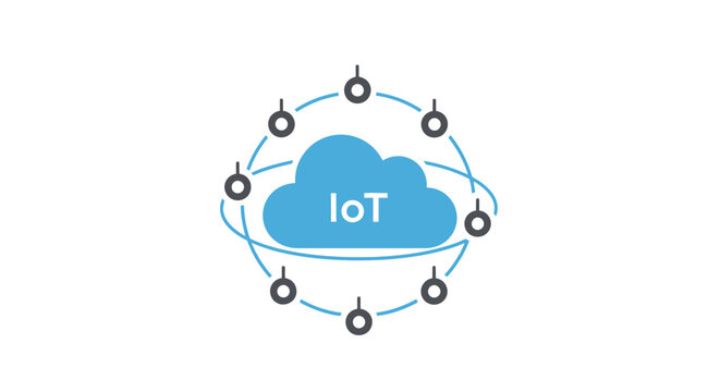 Internet of Things IoT concept icon.