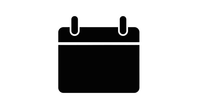 calendar icon silhouette high quality professional detailed modern elegant stylish clean crisp vibrant