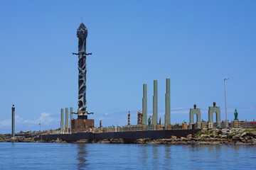 Naklejka premium Torre de Cristal Monument at Francisco Brennand Sculpture Park in Recife, Pernambuco, Brazil