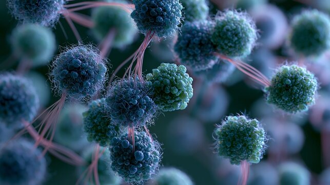 Tiny germs show up in a 3D picture.