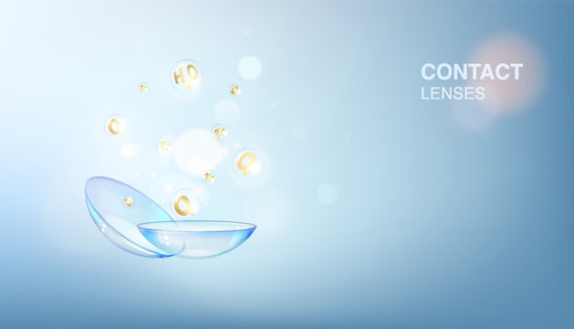 Blue contact lenses for your eye health
