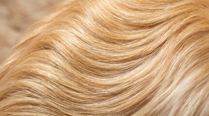 Naklejka premium Extreme Macro Close Up Of Golden Dog Fur