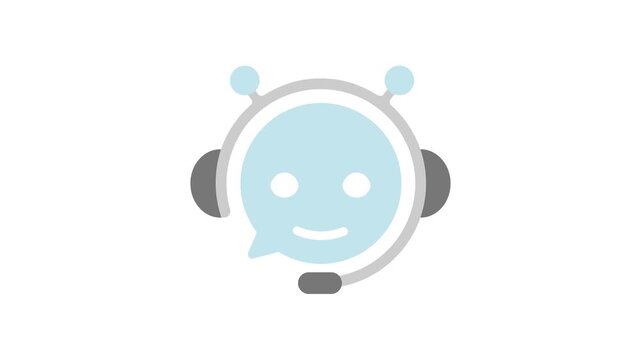 AI Chatbot Icon Animation (mp4 | 4k )