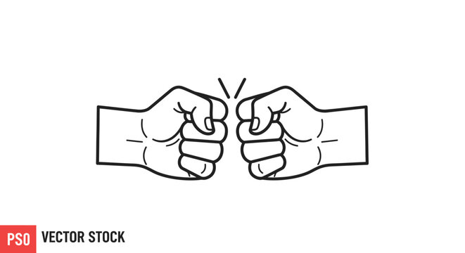 Two fists in aggressive boxing stance.