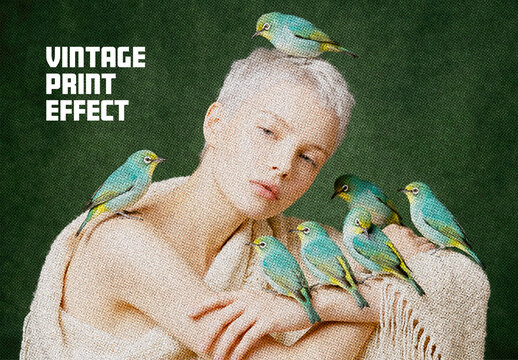 Vintage Print Photo Effect
