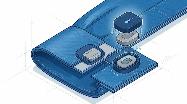 Cross Section Illustration of Mechanical Components and Internal Mechanisms for Product Design
