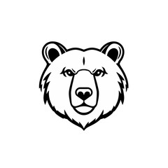 Polar bear head illustration © Jen
