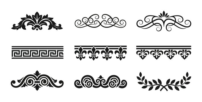 Medieval Castle Icons, Fortress Vector Set, Historic Fortifications Collection
