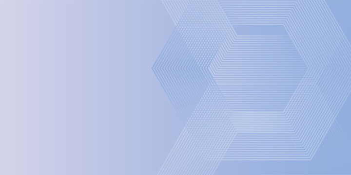 Garis heksagon abstrak pada jala cahaya biru dan latar belakang merah muda. Desain seni garis strip geometris untuk poster, brosur, sampul, situs web, header, spanduk web, presentasi