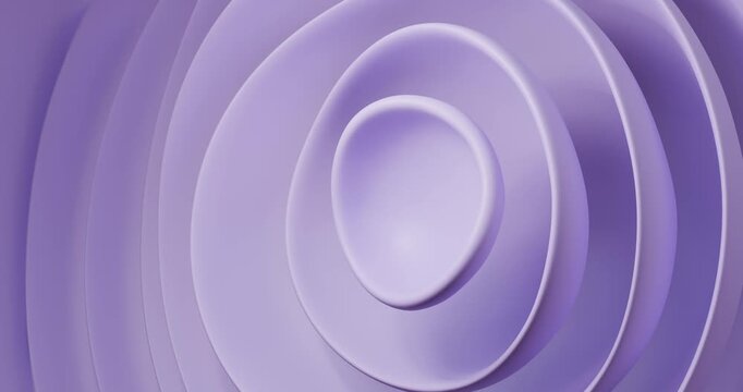 Abstract Purple Concentric Circles Layered 3d Background looping 3d animation