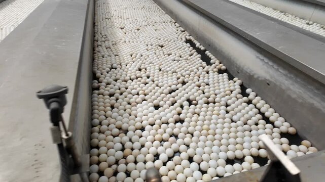 Large industrial bath for chemical treatment of metal products. Process in industrial factory
