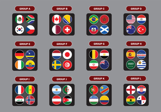 World Cup 2026 National Teams, national flags participating teams
