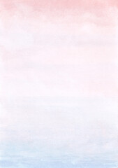Obraz premium Pastel Pink and Blue Abstract Mist Watercolor Gradient Background
