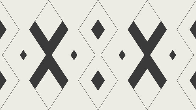 Charcoal gray diamond mosaic pattern - Suitable for professional branding, stationary borders, or minimalist mosaic art.