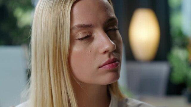 Close up pensive European student girl thinking studying Caucasian business woman think businesswoman female study work pondering remembering searching idea creative manager lady in office education