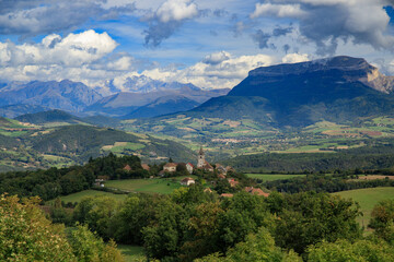 Fototapeta premium Vallée du Triève_Vercors et Devoluy
