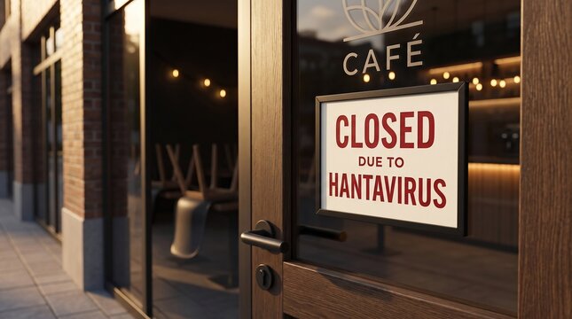 Cafe closed due to hantavirus outbreak, business shutdown and public health concerns