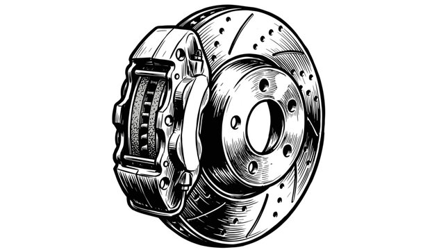 Brake Rotor and Caliper Assembly 2.