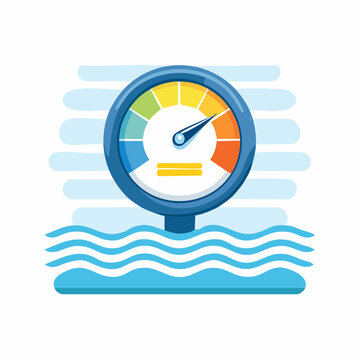Pressure Gauge Measuring Water Level